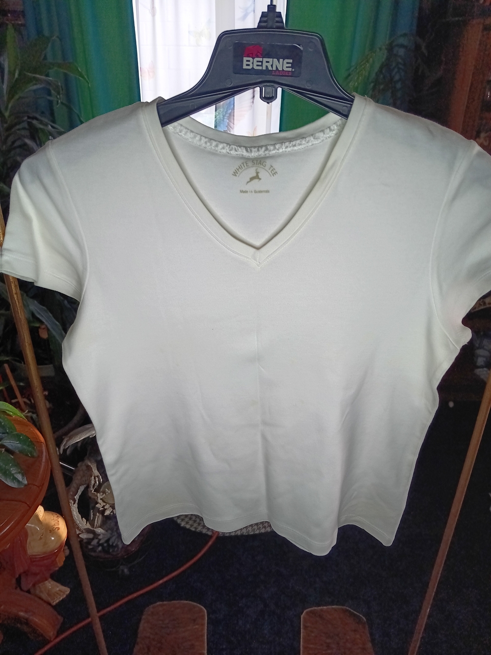 White Stag Cream V-Neck Short Sleeve Tee
